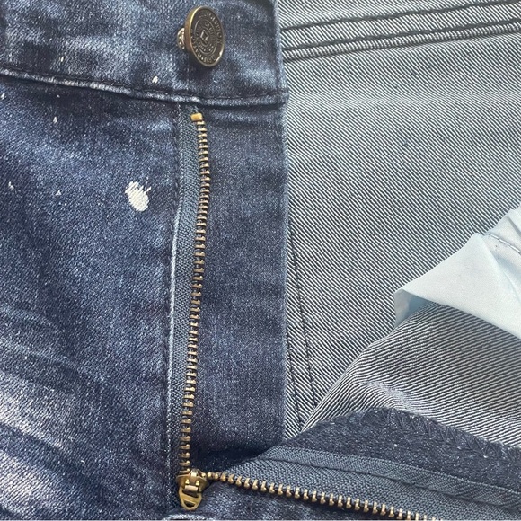 Demolition Black Label Acid Splash Distressed Jeans 34/30 - Picture 9 of 14